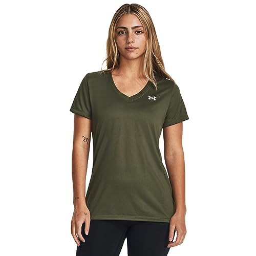 Image of Under Armour Womens Tech V-Neck Short-Sleeve T-Shirt