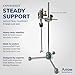 Arrow Mixing Industrial Mixer Support Stand – Heavy Duty Commercial Stand for Air, Digital & Electric Mixer, Lab Instruments & Equipment, Overhead Stirrer Mount with 5/8