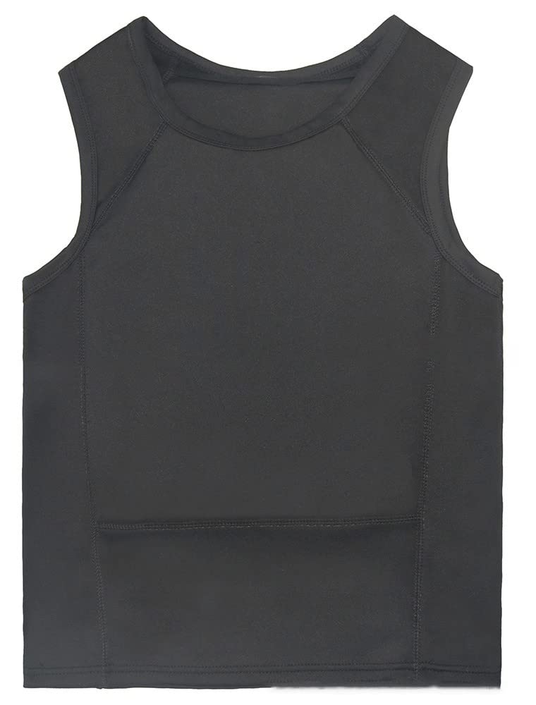 Chaleco Antibalas Discreto Nivel IIIA, Chaleco Antipuñaladas Camiseta Antibalas Suave Oculta Oculta Ropa De Trabajo para Protección De Seguridad Personal