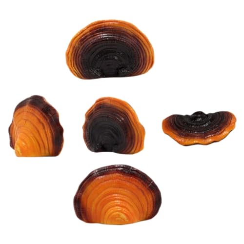 Décoration de jardin en résine Milisten : 4 micro ornements Ganoderma résistants aux intempéries - 3