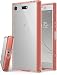 Ringke [Fusion] Compatible with Sony Xperia XZ1 Compact Phone Case Clear Minimalist Transparent PC Back TPU Bumper [Drop Protection] Scratch Resistant Natural Shape Protective Cover - Rose Gold