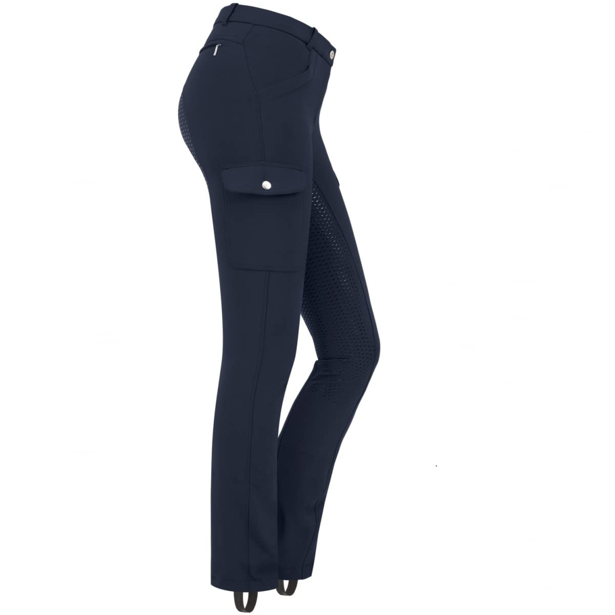 ELT Reithose Micro Jodhpur Cargo Silikon, 48, schwarz