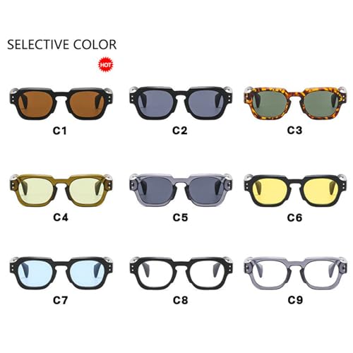 helena Retro Chunky Polygon Trending Sunglasses for Men Women Vintage Trendy Square Thick Gradient Sun Glasses3