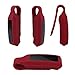 TOMALL Metal Clip Holder for Fitbit Alta/Fitbit Alta HR Smart Fitness Tracker Replacement Silicon Bands Red