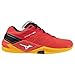Produktbild Mizuno Wave Stealth Neo, Handballschuh für Herren (Radiant Red/White/Carrot Curl, System Schuhgrößen EU, Erwachsene, Größe M, 45), Weiß, 45 EU