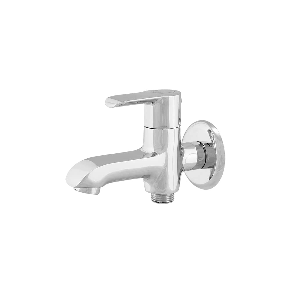 Johnson Pedder Twin Bib Cock , Single Lever Range Silver JT0734A1