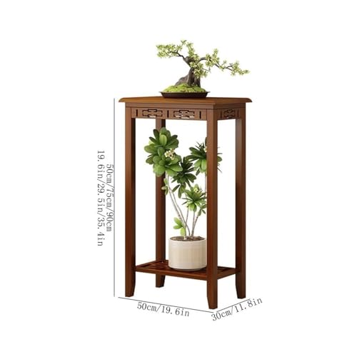Base de bonsái ligera de bambú con soporte estable para el lateral del sofá del salón 3