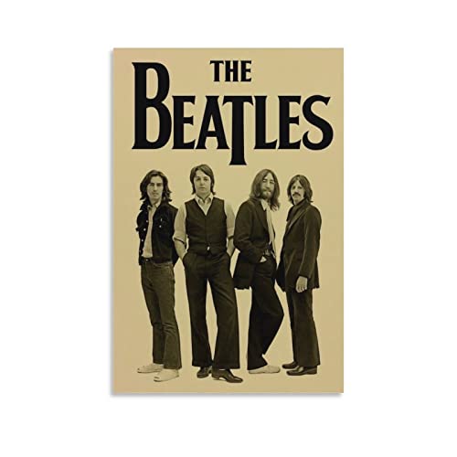 Poster vintage The Beatles – Peinture murale décorative sur toile – Impression d’art moderne pour chambre à coucher – 30… - Les Beatles, Paul McCartney, John Lennon, RIngo Starr, George Harrison Poster vintage The Beatles - Peinture murale décorative sur toile - Impression d'art moderne pour chambre à coucher - 30…