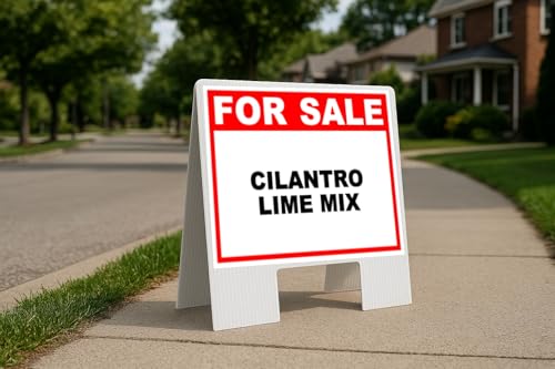 Cilantro Lime Mix For Sale Whte Red Black Folding Coroplast