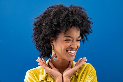 INK+ALLOY Beaded Earrings for Women Dangling, Lennon Seed Bead Medium Fringe Dangle Boho Earrings, Handmade Jewelry for the Modern Bohemian, 3.25-Inch Length3