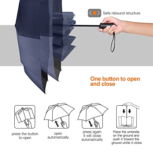 Gimars Ombrello Automatico Pieghevole Antivento