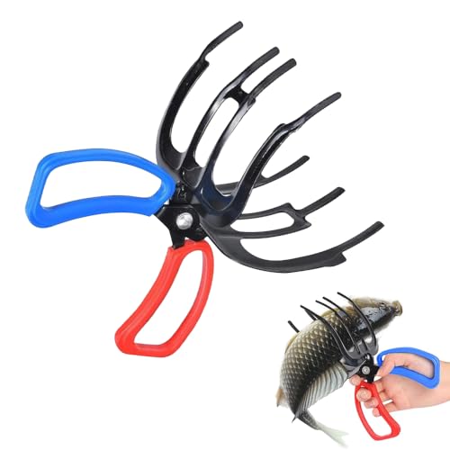 Pince à Poisson Mizikuu à 3 Griffes - Outil De Saisie Métallique Pour Pêche En Eau Douce, Transport Facile Pince à Poisson Mizikuu à 3 Griffes - Outil De Saisie Métallique Pour Pêche En Eau Douce, Transport Facile