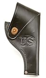 World War Supply US Model 10 Victory Revolver Holster in Black Leather .38 Special Marked JT&L MRT...
