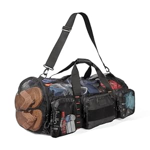 Fitdom 90L Large Mesh Duffle Bag fo...