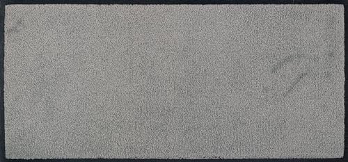 Wash+Dry Fußmatte, Cool Grey 35x75cm, innen und außen, waschbar, grau