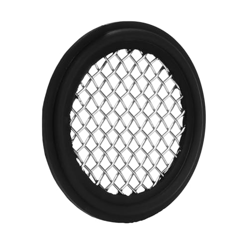 Image of DERNORD 2 Pack 1.5 inch Sanitary Tri-Clamp Gasket Buna-N (NBR) w /Stainless Bonded Type Screen 8 Mesh