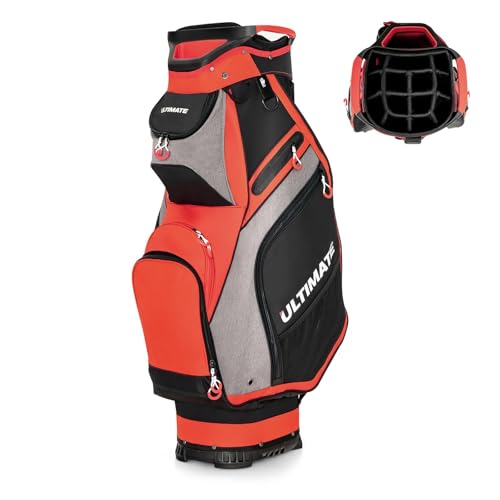 ULTIMATE Golf Cart Bag, 14 Way Top Dividers Golf Bag