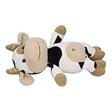 Xiuganpo Juguete de Peluche de Ternero de Ganado Animal, Muñeca de Dibujos Animados Linda, Tela Ecológica, Material de Relleno Suave, 15,7 Pulgadas de Longitud, Juguete Divertido para Niños (Los 40cm)
