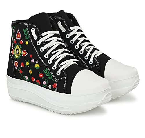 Image of AFROJACK Women's Color Printed Sneaker Boots Shoe - w5