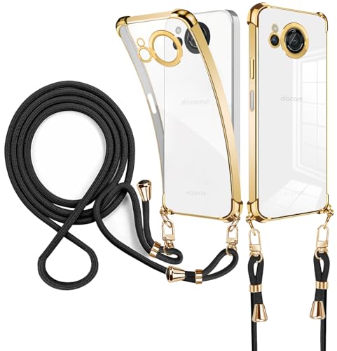 weiaoluo Sharp Aquos R8 �P�[�X �V�����_�[ �N���A ���^ �y�� SH-52D �X�}�z�P�[�X Aquos R8 �J�o�[ �ϏՌ� ���^ TPU �y�� ������ ��|�� �R�t���o���p�[ �J�o�[ �X�g���b�v�t�� �X�g���b�v�z�[���t�� �؍� ��