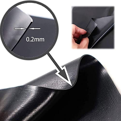 Bâche pour bassin de jardin imperméable bâche d'étang noir HDPE