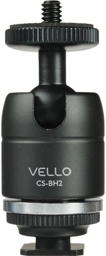 Vello多機能ボールヘッドと取り外し可能な下部シューマウント(4パック)