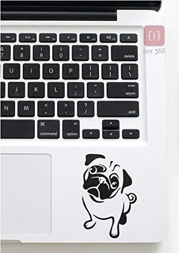 ISEE 360® Cute Pug Dog Laptop Sticker All Laptop Skin 14 12 15.6 15 Inches and All Models Vinyl Decals (B07RX1G4CT) Amazon Price History, Amazon Price Tracker