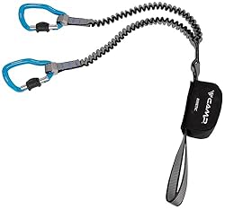 CAMP - Equipo para ferrata Kinetic Rewind Comp: Disipador de energía por desgarro, ligero y compacto Brazos de cinta elástica (sistema Rewind) de 19 mm que, al extenderse cuando es necesario, no obstaculizan el ascenso Brazos con Karstop Evo integrados para mantener los mosquetones en la posición ...