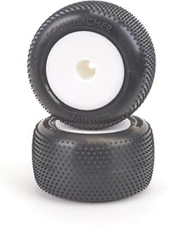 Schumacher Racing U6880 Mini Spike-Silver-Truck Tyre - Pre-Glued pr