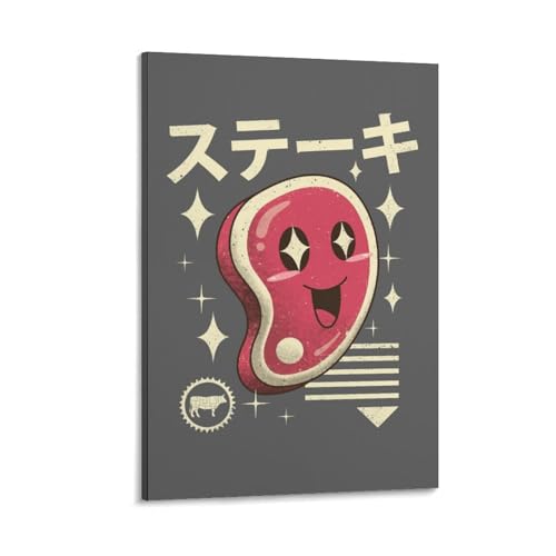 G gA[g Cg Kawaii Steak 킢 |X^[ ItBX xbh[ _CjO[ LoX EH[A[g16x24inch(40x60cm)