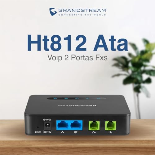Image of Grandstream HT812 V2 VoIP ATA 2-FXS Port (HT812-V2)