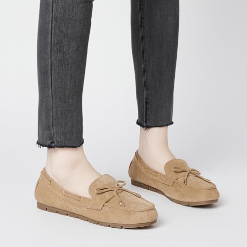 Image of Vespiero Loafers for Women Slip On Flats Comfortable Business Dressy Casual Non Slip Work Walking Office Loafers Shoes