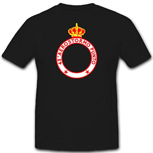 T-shirt 43º Stormo Italie : Haut Militaire Noir Grande Taille XXXXL