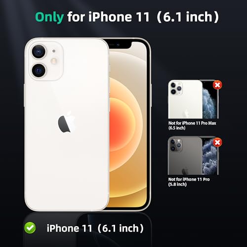 Image of ONES for iPhone 11 Case, Translucent Matte Magnetic Phone Case Compatible with Magsafe, Military-Grade Shockproof Cover, Anti-Yellowing Hard Slim Protective Matte Case for iPhone 11