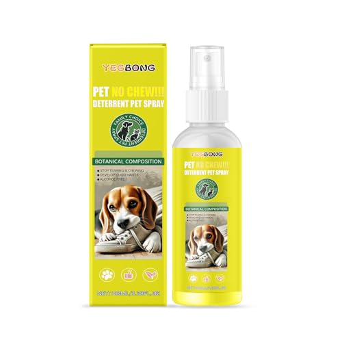 Aleaty No Chew Spray for Dogs Bitter Spray for Dogs from Chewing Furniture Spray Anti Licking for Dog Bitter Spray (Yellow)