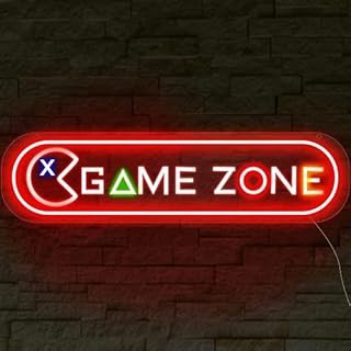 Gamer Neon Signs, Neon Lights for Gamer Room Lighting Decor Gaming LED Wall Decor Teen Boy Bedroom Decor Game Room Wall Sign Light-up Signs Cool Boys Girls Kids Best Gamer Gifts