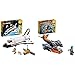 Lego Creator 3 In 1 Avventura Dello Space Shuttle, Razzo Spaziale Giocattolo & Creator 3 In 1 Cyber-Drone, Kit Di Costruzione Con Cyber Mech E Scooter Con Minifigure Robot, Giocattoli Creativi