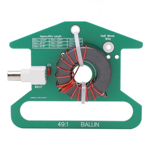 Antenne balun radio ondes courtes sans réglage pour trafic portable sans coupleur 5‑35 MHz