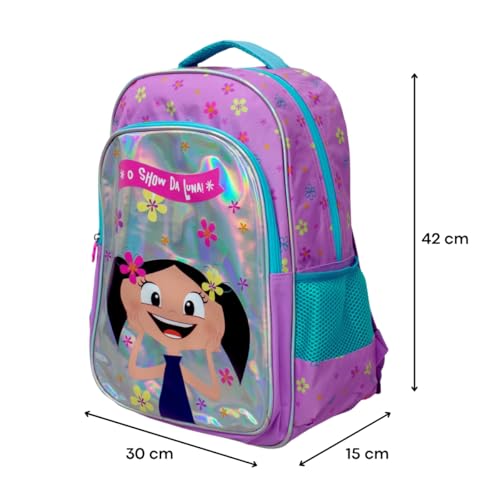 Mochila Escolar Infantil Meninas Show da Luna Grande 42 Cm