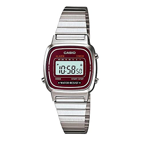 Casio Damen Digital mit MetallArmbanduhr LA 670WA 4