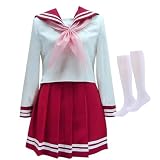 RiGjDyXYue Anime Hiiragi kagami Cosplay Costume Woemn School Uniform Custom-made (Women-M)