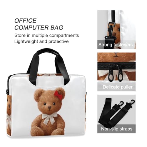 Funda para portátil ALAZA oso de peluche marrón miniatura 6