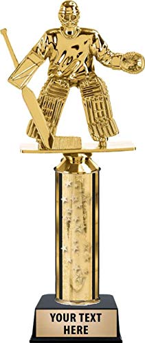 Crown Awards Hockey Male Goalie Trophies, Gold Stars Hockey Male Goalie Trophy