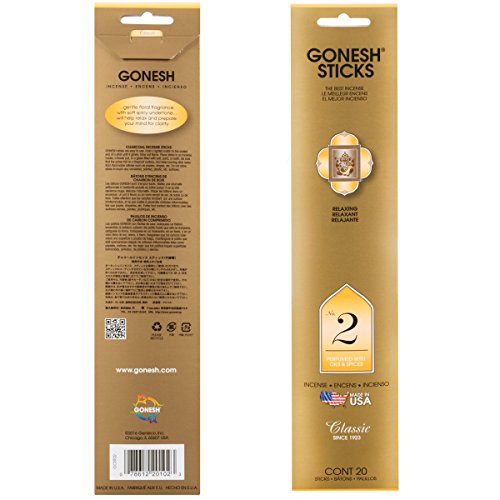 Gonesh Classic Collection 2 Incense (4 Pack), 80 Count #TOP1