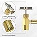 BFXM R134A Refrigerant Charge Hose, AC Recharge Hose with Gauge AC Refrigerant Charge Hose Kit with 1/2” Can Tap Dispensing Valve and R134A Quick Coupler for Car AC Air Conditioning Refrigerant