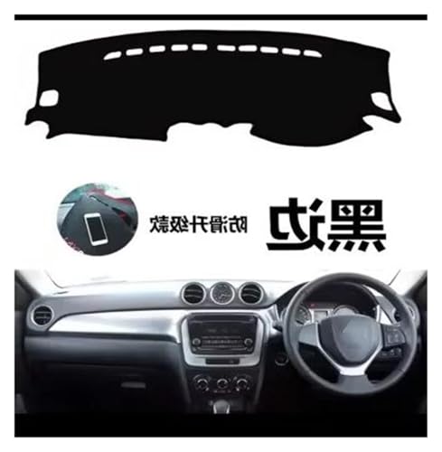 Alfombrilla para salpicadero Suzuki Vitara 2015-2020 protectora negra 2