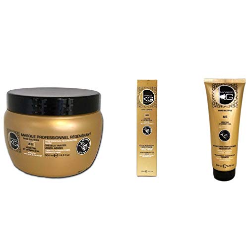 Kératine pour Cheveux Cassants : Routine KERAGOLD PRO Shampoing Masque Sérum