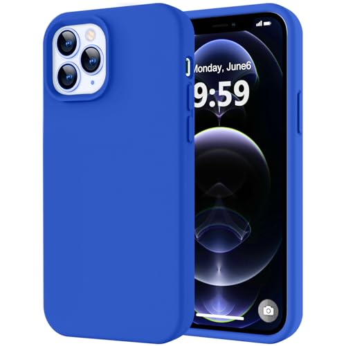 Image of LOVE 3000 Compatible with iPhone 12 Pro Max Phone Case | Thickening 2.1 MM Liquid Silicone | Anti-Scratch Microfiber Lining | Full-Body Duty Heavy Protection Case for Men, Klein Blue