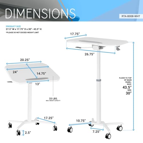 Soporte móvil para laptop Hassyee ajustable en altura y ángulo miniatura 7
