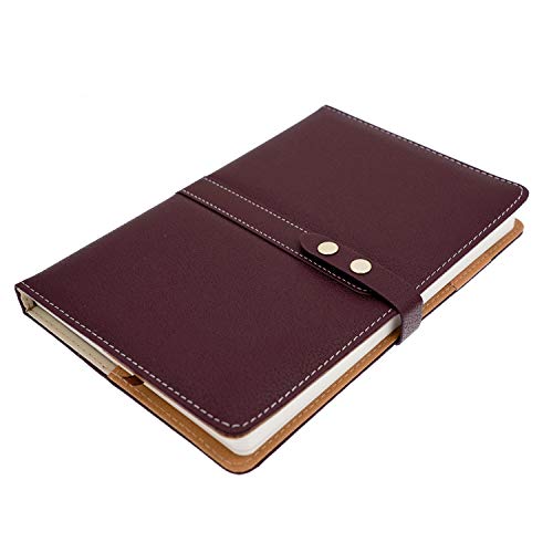 Carnet A5 ligné avec stylo ensemble de notes couverture rigide similicuir - 2
